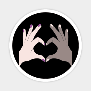 Hands Making Heart Shape Love Sign Language Valentine's Day Magnet